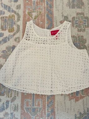 Lilly Pulitzer White Eyelet Top